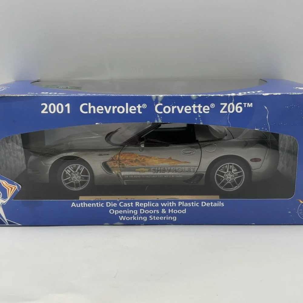 Maisio 2001 Chevrolet Corvette Z06 1:18‎ Olympic Torch Relay Diecast Car Limited
